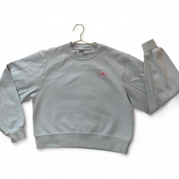 Adidas by Stella McCartney Tops - Adidas by Stella McCartney Crewneck Sweatshirt – Light Blue Designer Athleisure